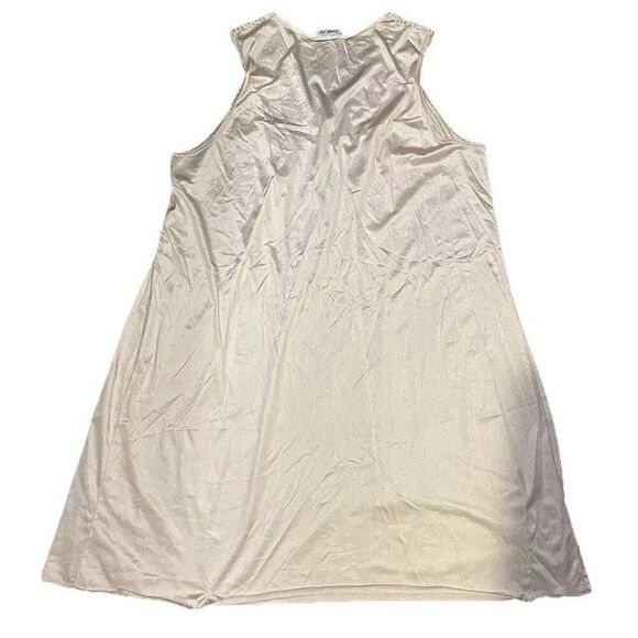 Vintage Vanity Fair Pink Nightgown Large Sleeveless Floral Embroidery 30-767 - Picture 3 of 8